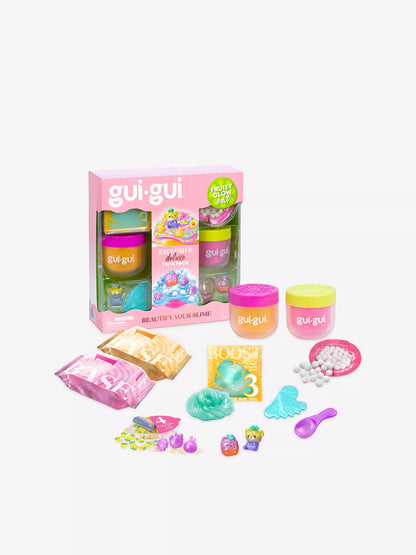 Gui Gui Fruity Glow Edit Exclusive Deluxe Twin Slime Pack for Kids Creative Sensory Play Toy Set