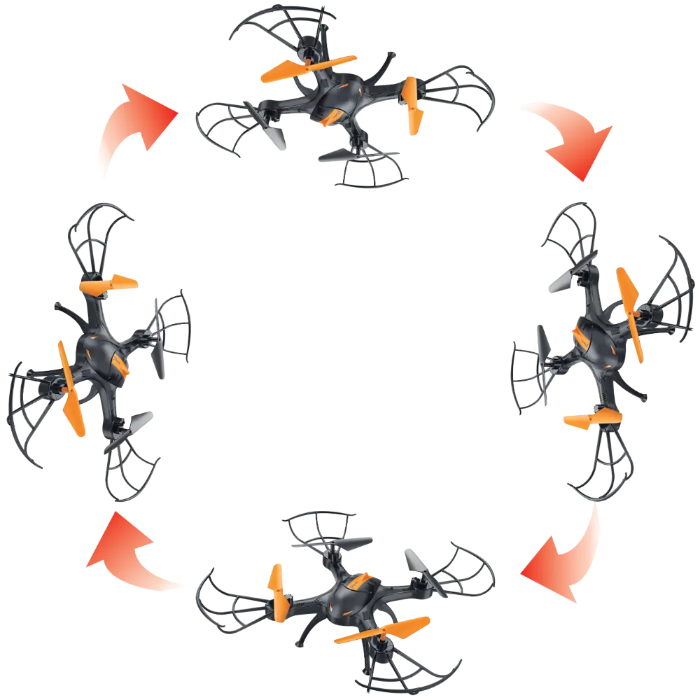 Demoz RC Sky Roverz 2.4G Remote-Control Stunt Vehicle with LED Lights