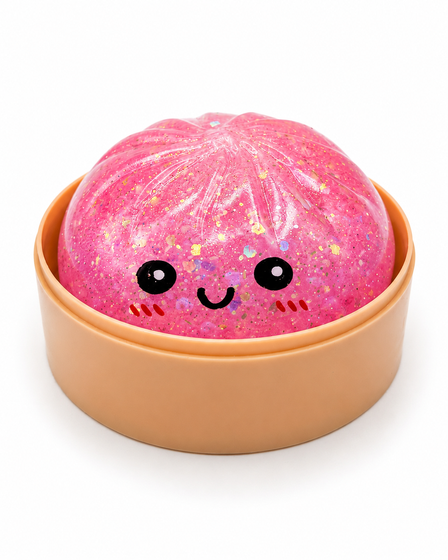 Squeezy Dumplings Glitter Squishy Sensory Fidget Toy for Kids - Sold per piece