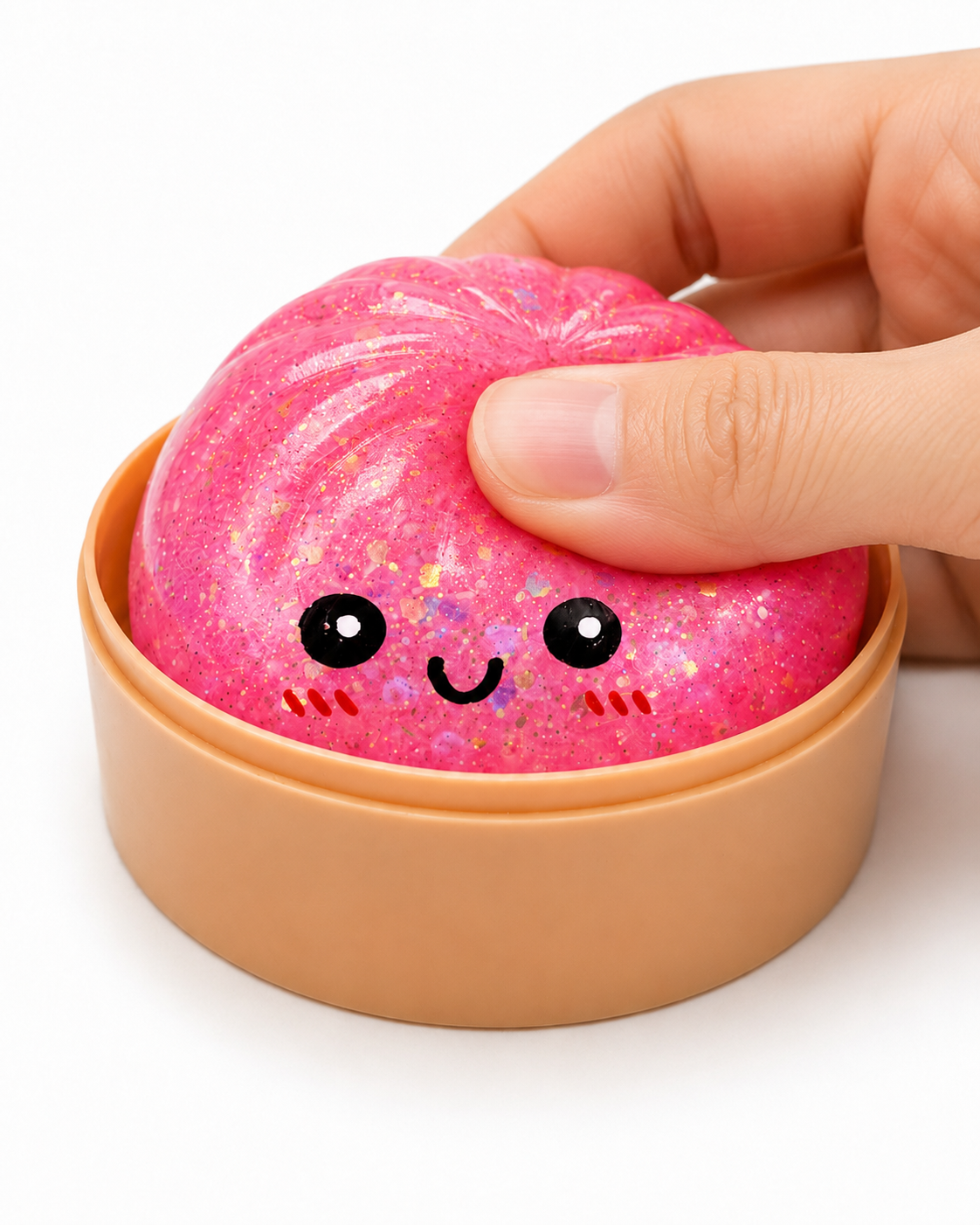 Squeezy Dumplings Glitter Squishy Sensory Fidget Toy for Kids - Sold per piece