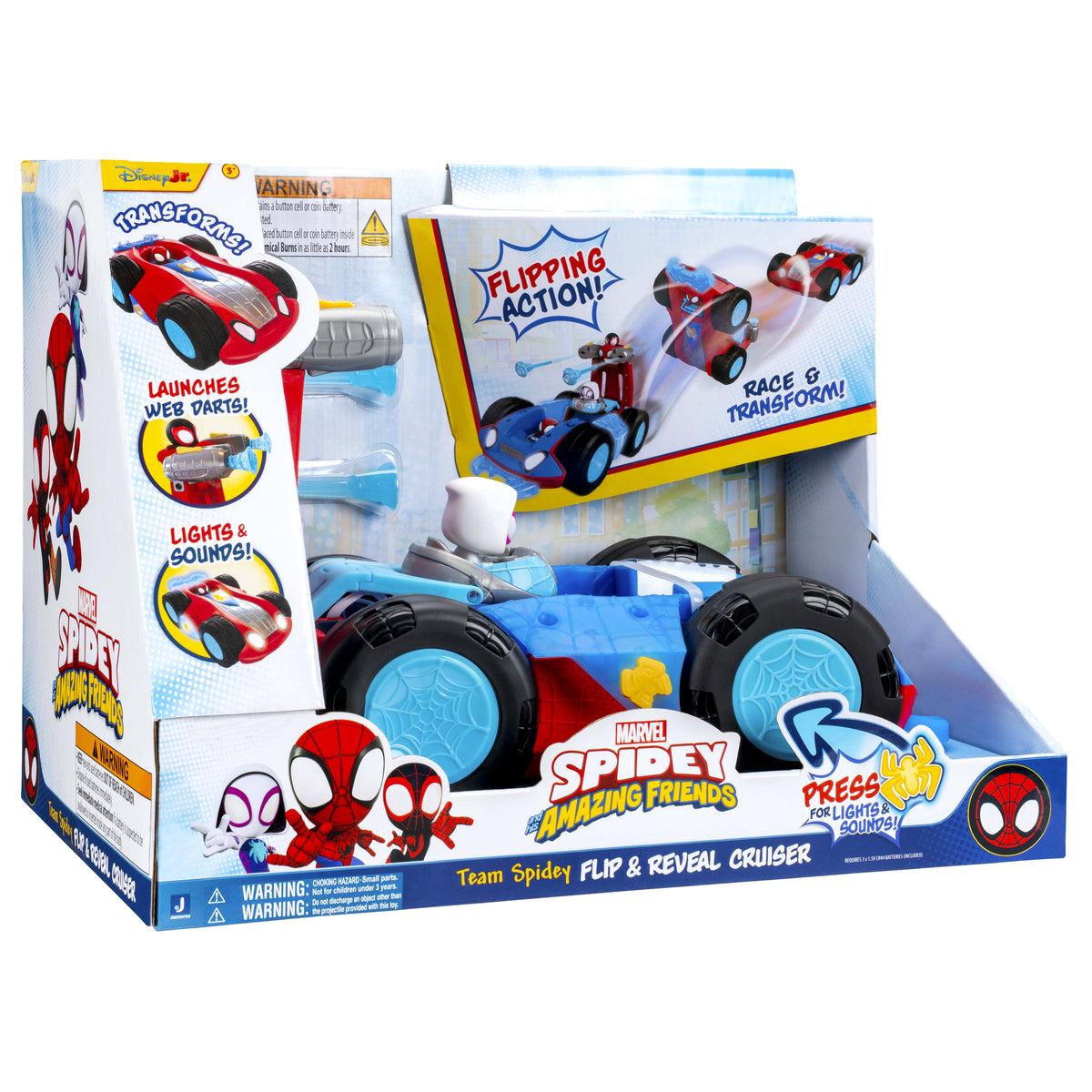 Spidey N Friends Vehicle Deluxe Flip Cruiser