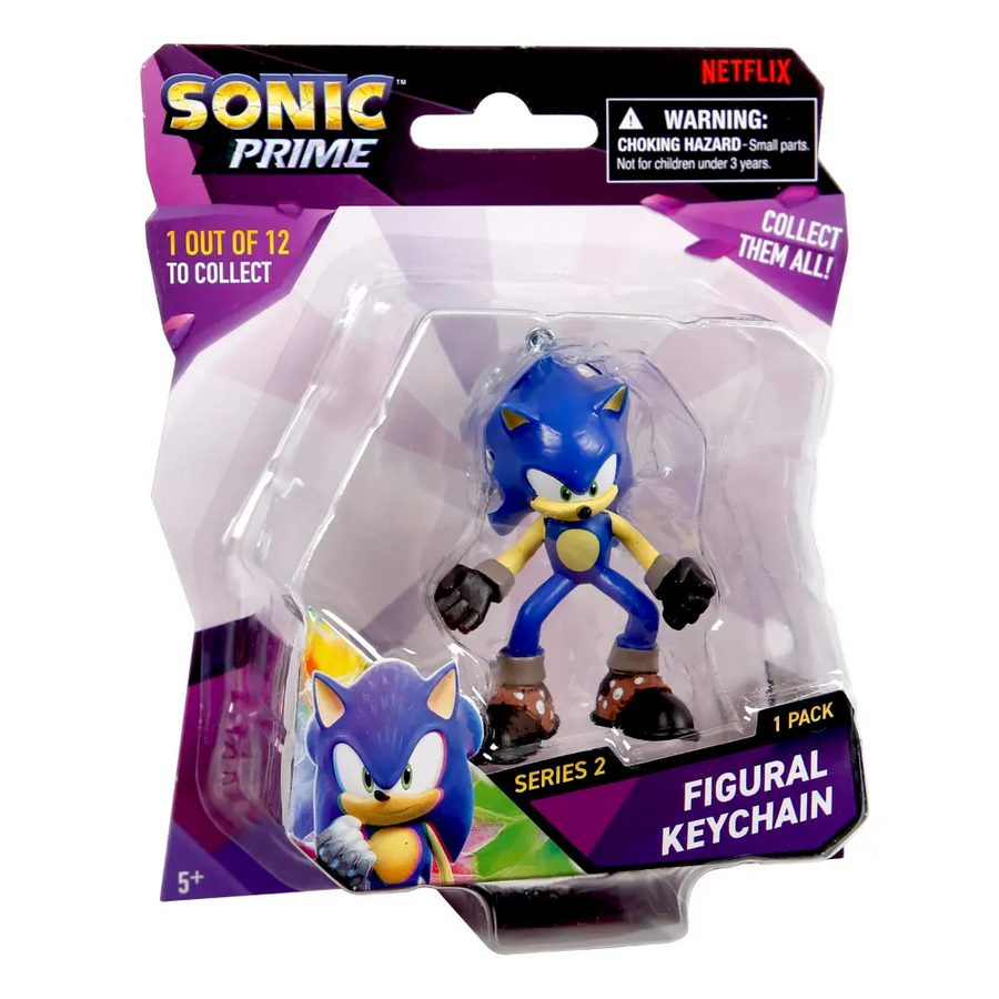 Sonic Figure Key Chain Blister Pack 2.5 Inch Assortment