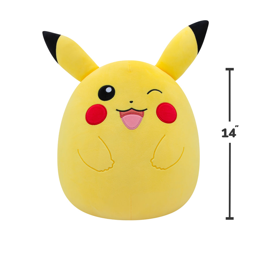 Pokemon Squishmallow Winking Pikachu 14 Inch