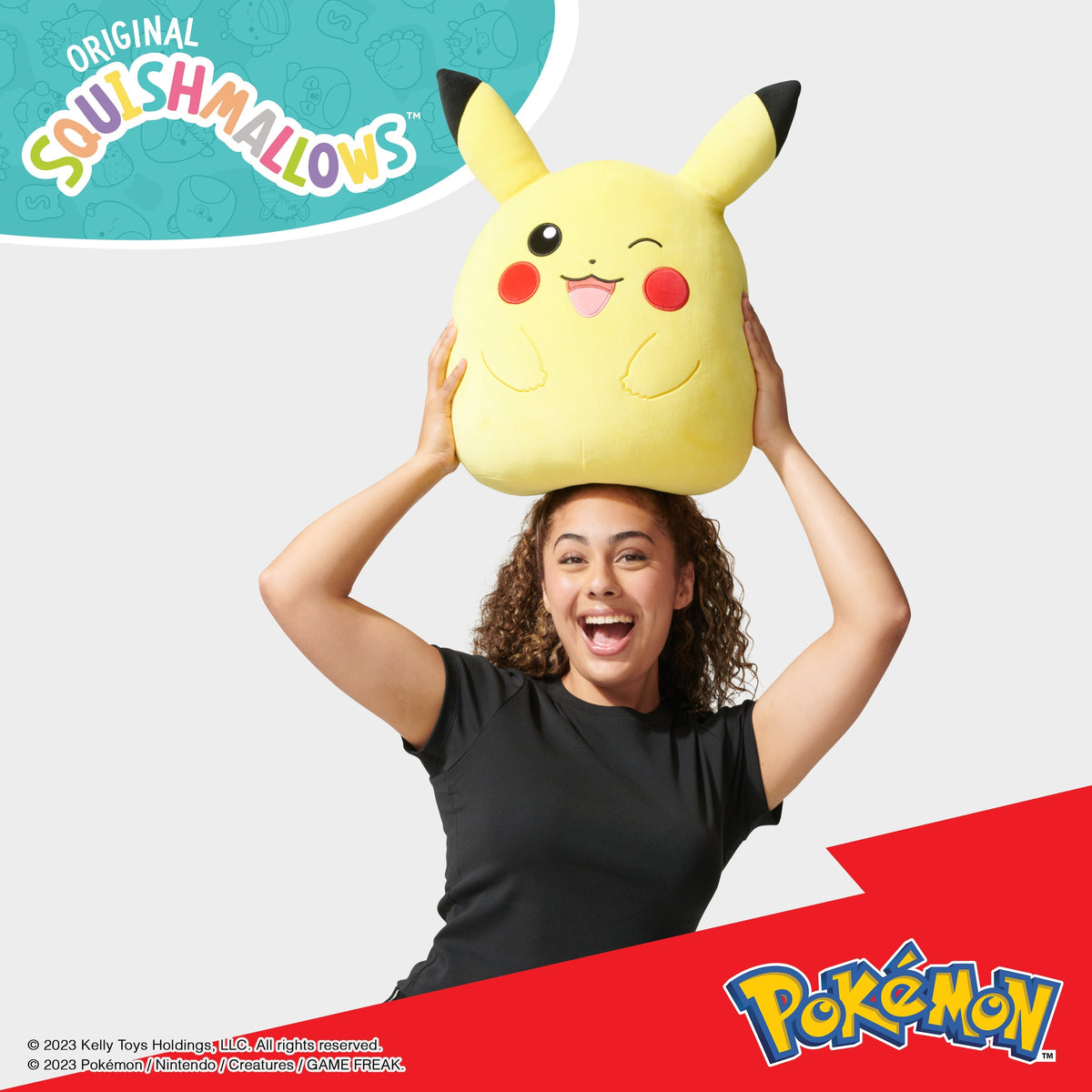 Pokemon Squishmallow Winking Pikachu 14 Inch