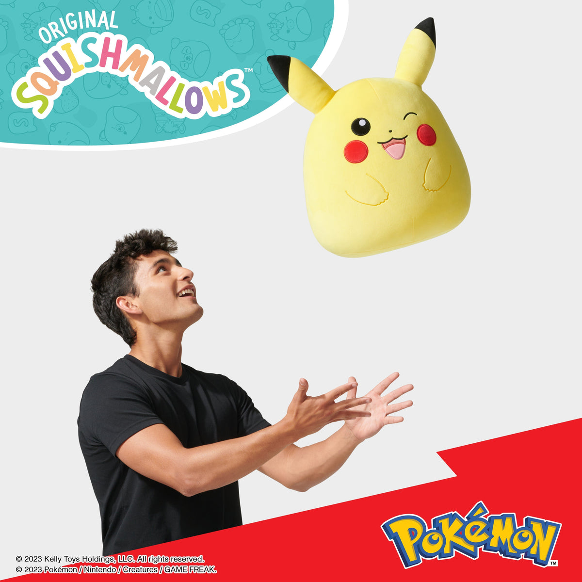 Pokemon Squishmallow Winking Pikachu 14 Inch