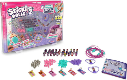 Sticki Rolls Series 2 Sticki Book Set DIY Sticker Jewelry & Activity Kit for Kids