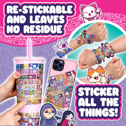 Sticki Rolls Series 2 Sticki Book Set DIY Sticker Jewelry & Activity Kit for Kids