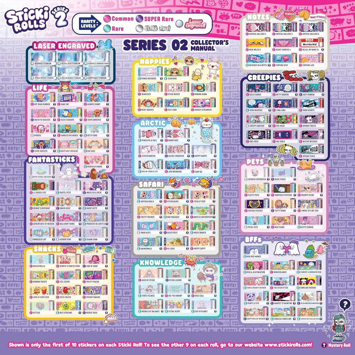 Sticki Rolls Series 2 Sticki Book Set DIY Sticker Jewelry & Activity Kit for Kids