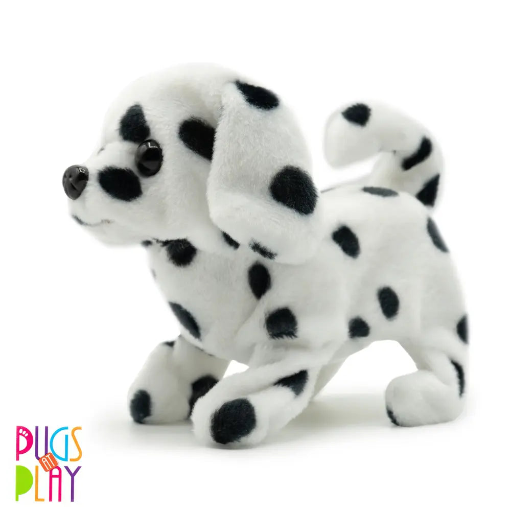 Pugs At Play Walking Spotty 6.5 Inch Battery-Operated