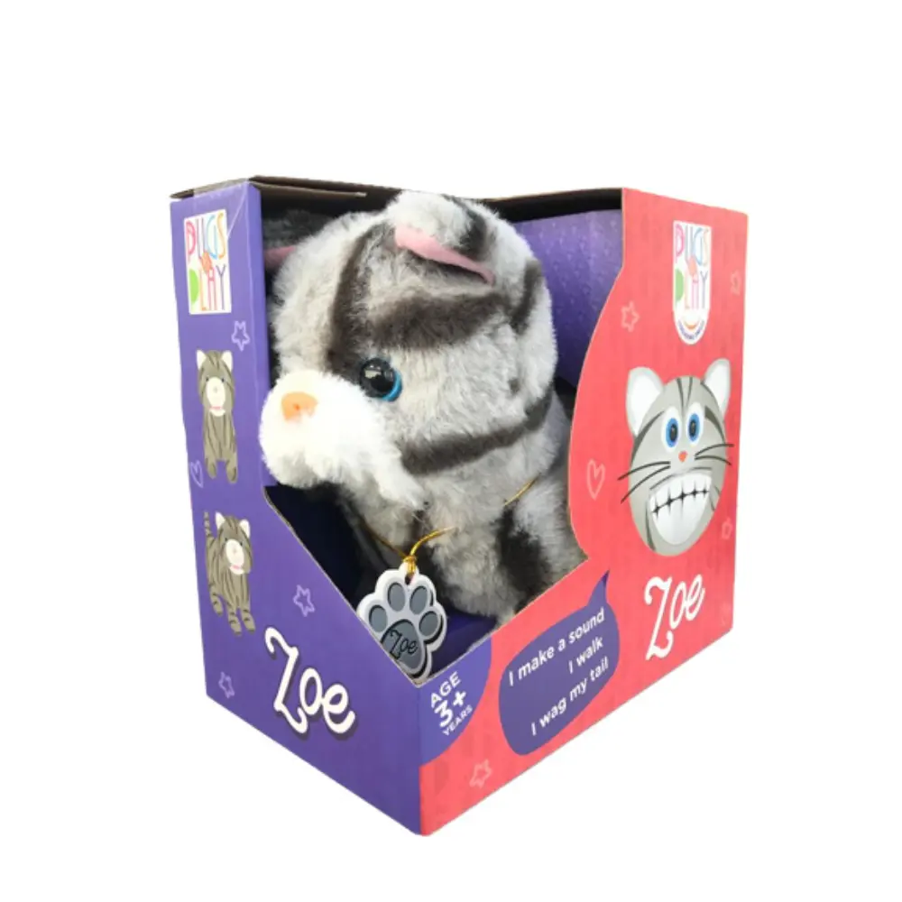 Pugs At Play Walking Zoe 6.5 Inch Battery-Operated