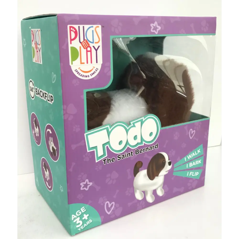 Pugs At Play Flipping Todo Battery-Operated