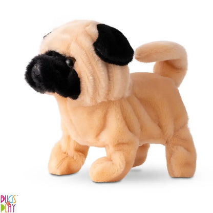 Pugs At Play Walking Pug 6.5 Inch Battery-Operated