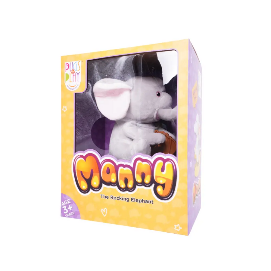 Pugs At Play Rocking Manny 10 - Inches Battery-Operated
