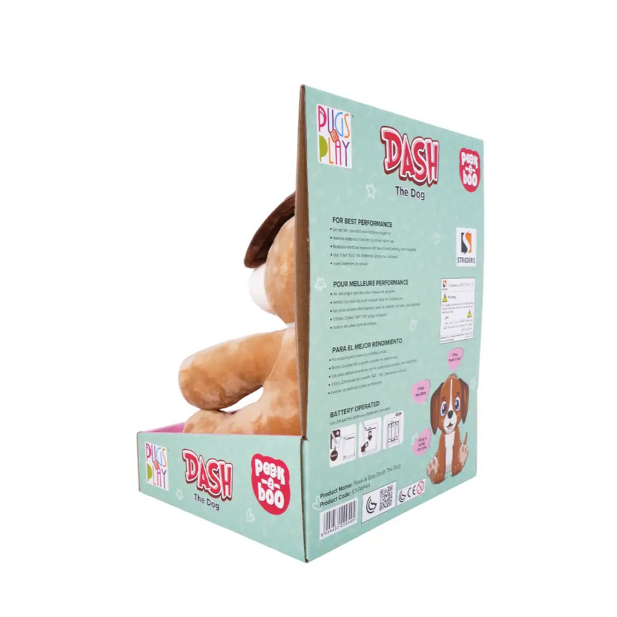 Pugs At Play Peek A Boo Dash 10- Inches Battery-Operated