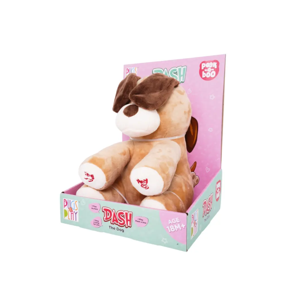 Pugs At Play Peek A Boo Dash 10- Inches Battery-Operated