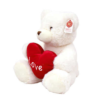 Keeleco Plush Bear 45cm - Cream Teddy for Valentine's Day Gift