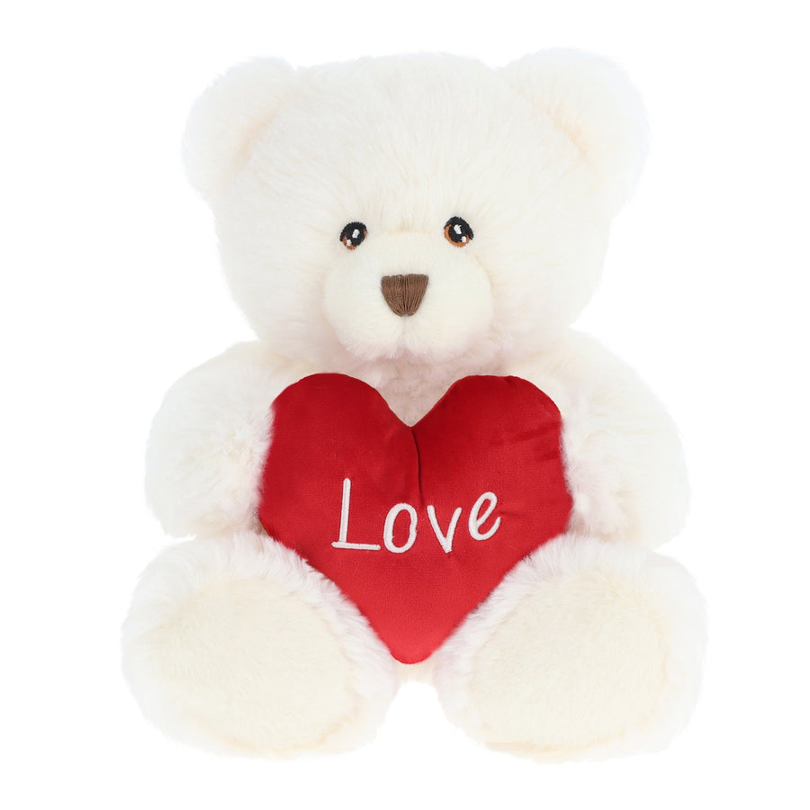 Keeleco Plush Bear 45cm - Cream Teddy for Valentine's Day Gift