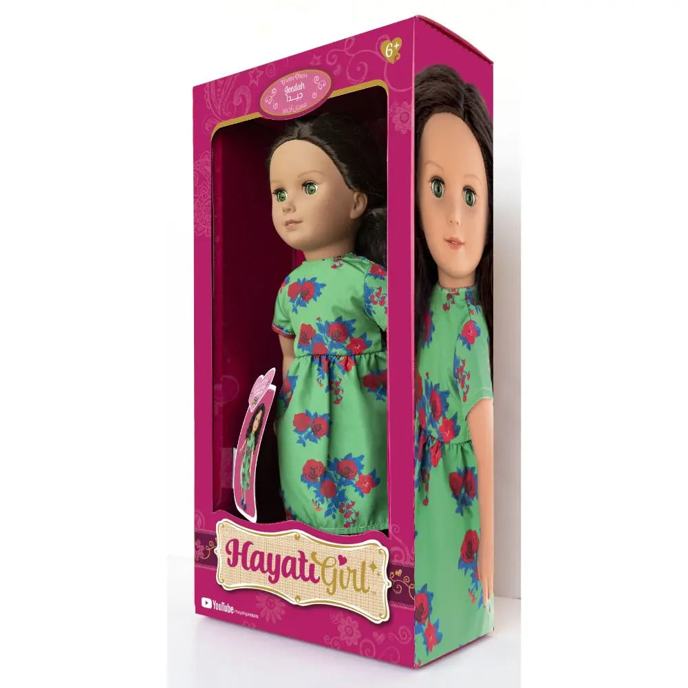 Hayati Girl Doll Jeedah Green Dress 18-Inches