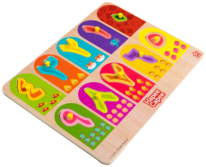 Hapee Capee Number Peg Board Puzzle Arabic