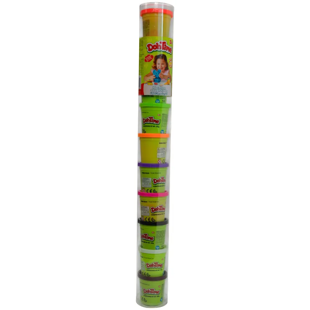 Dohtime Dough PVC Tube 60cm 10-Piece 3oz