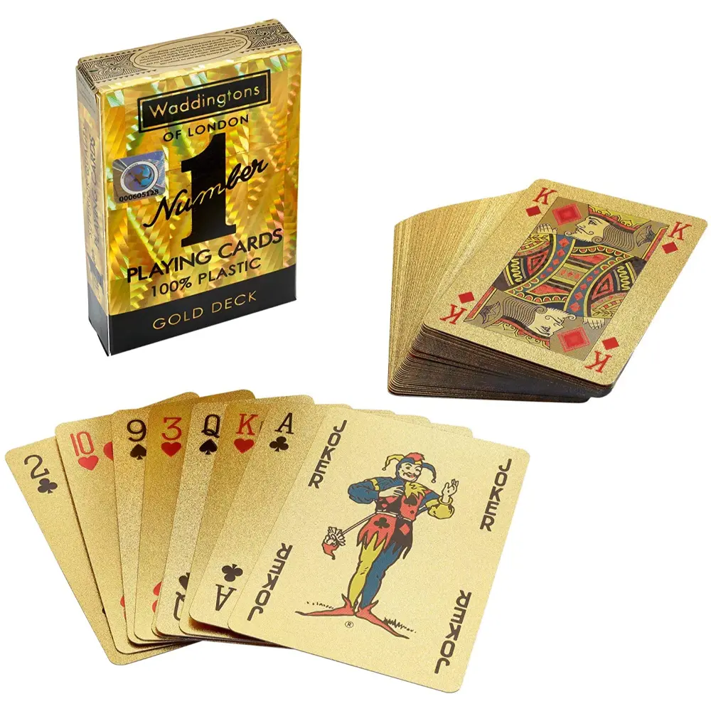 Waddington Number1 Playing Cards Gold