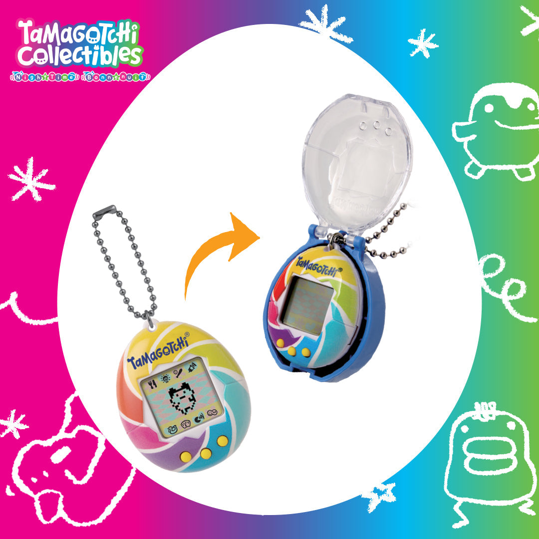 Tamagotchi Original Clip-On Case with Mini Figure 1-piece Assorted Design - Sold per piece (Selection is random and subject to availability)