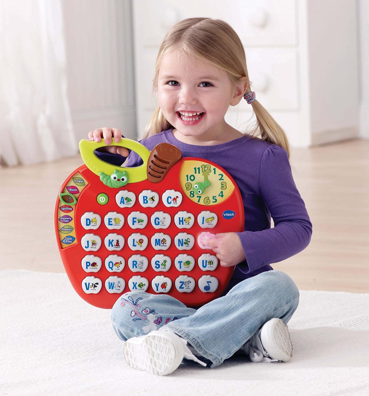 VTech Alphabet Apple Battery Operated