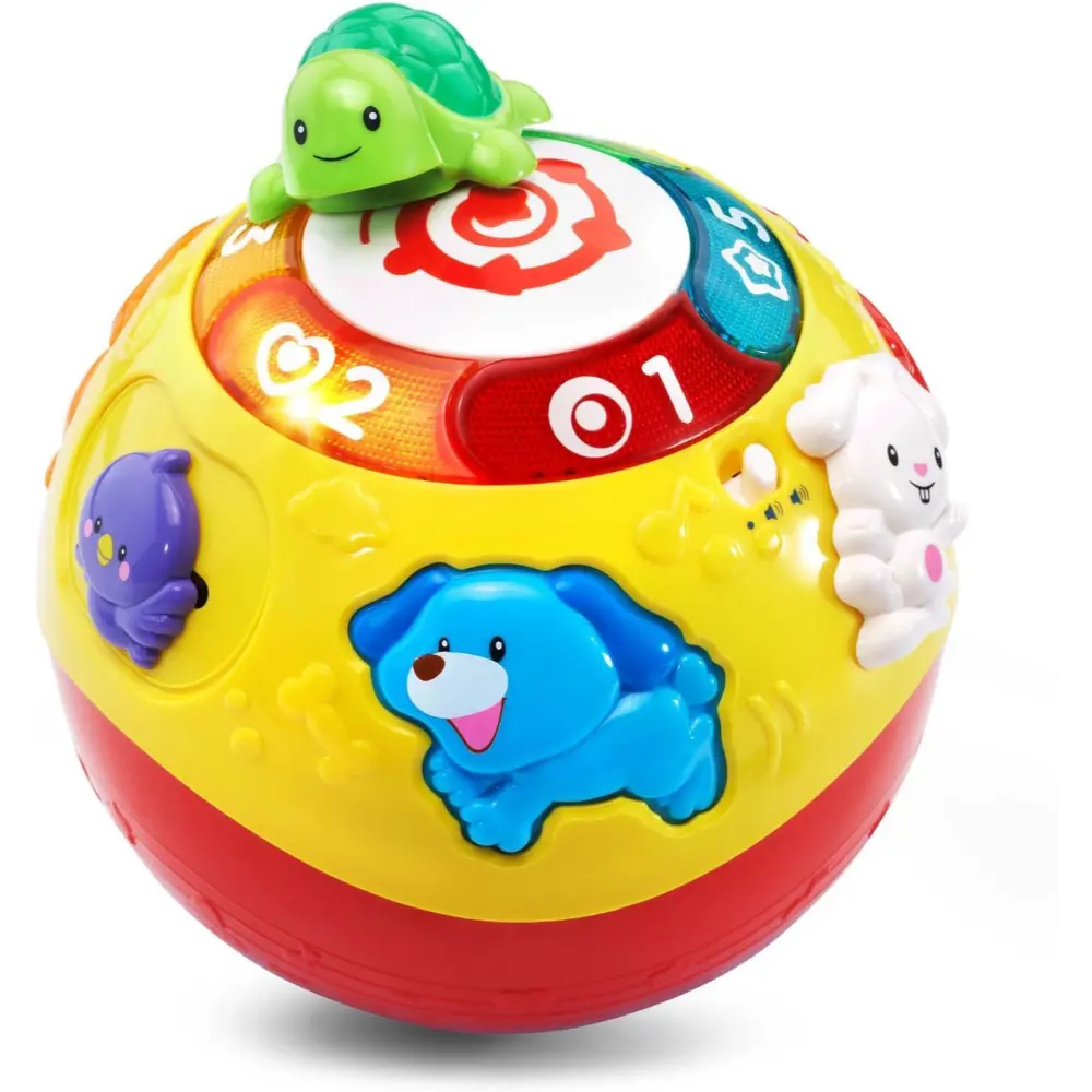 VTech Wiggle Crawl & Learn Ball - Interactive Toddler & Preschool Learning Toy