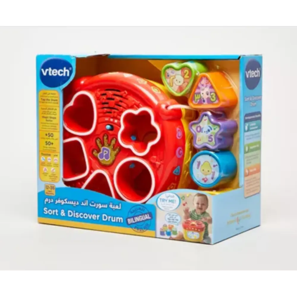 VTech Sort And Discover Drum Battery Operated