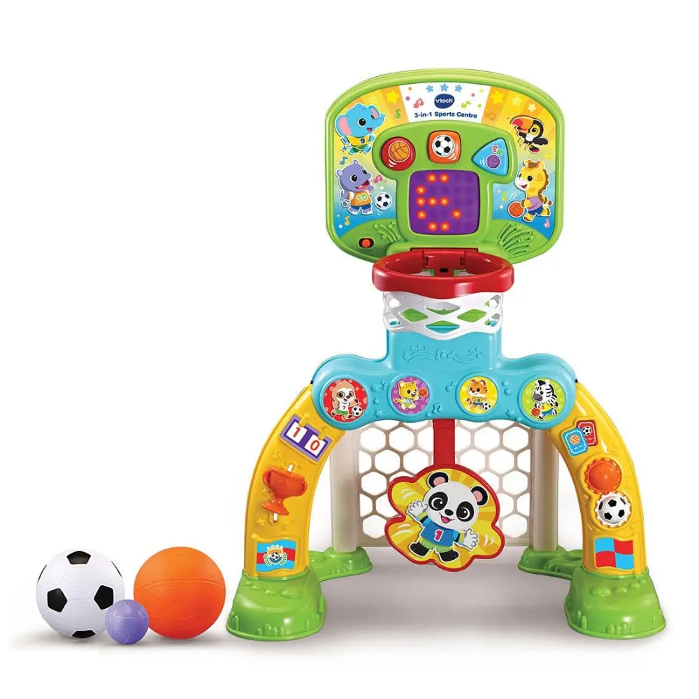 VTech Ultimated Sports Center 2-in-1 Toddler Basketbal Hoop and Soccer