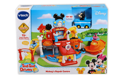 VTech Disney Toot-Toot Drivers Mickey Mouse Repair Centre Playset