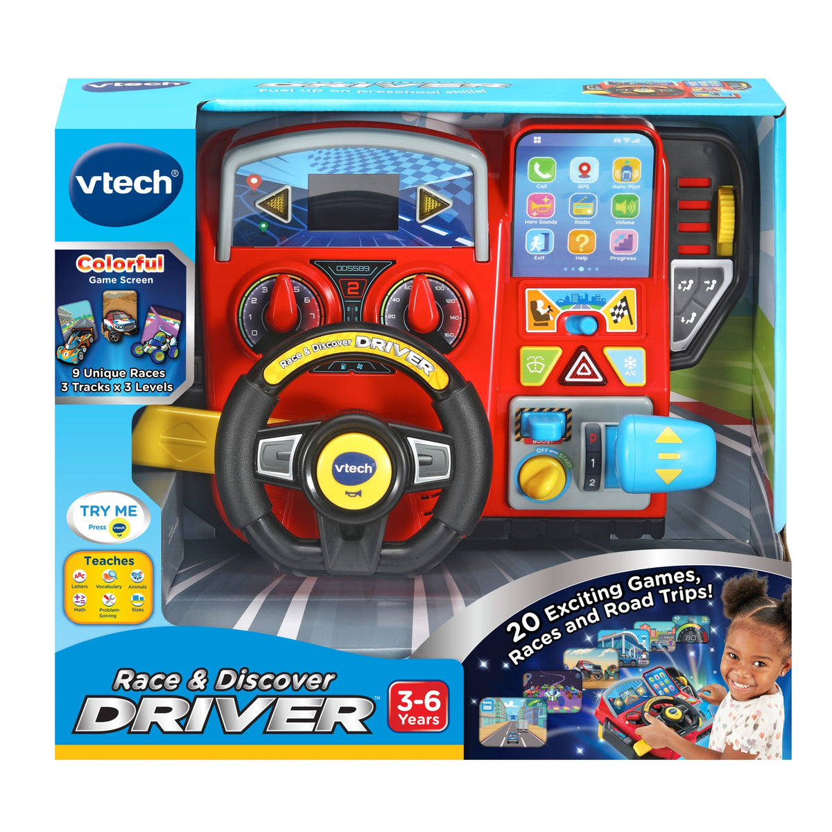 VTech Race & Discover Driver Learning Activity Toy