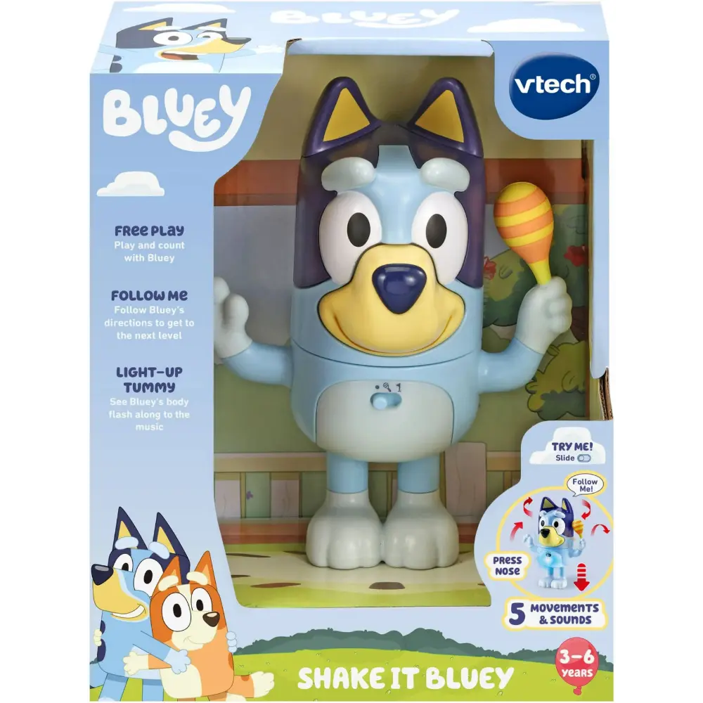 VTech Shake It Bluey Rattle Toys