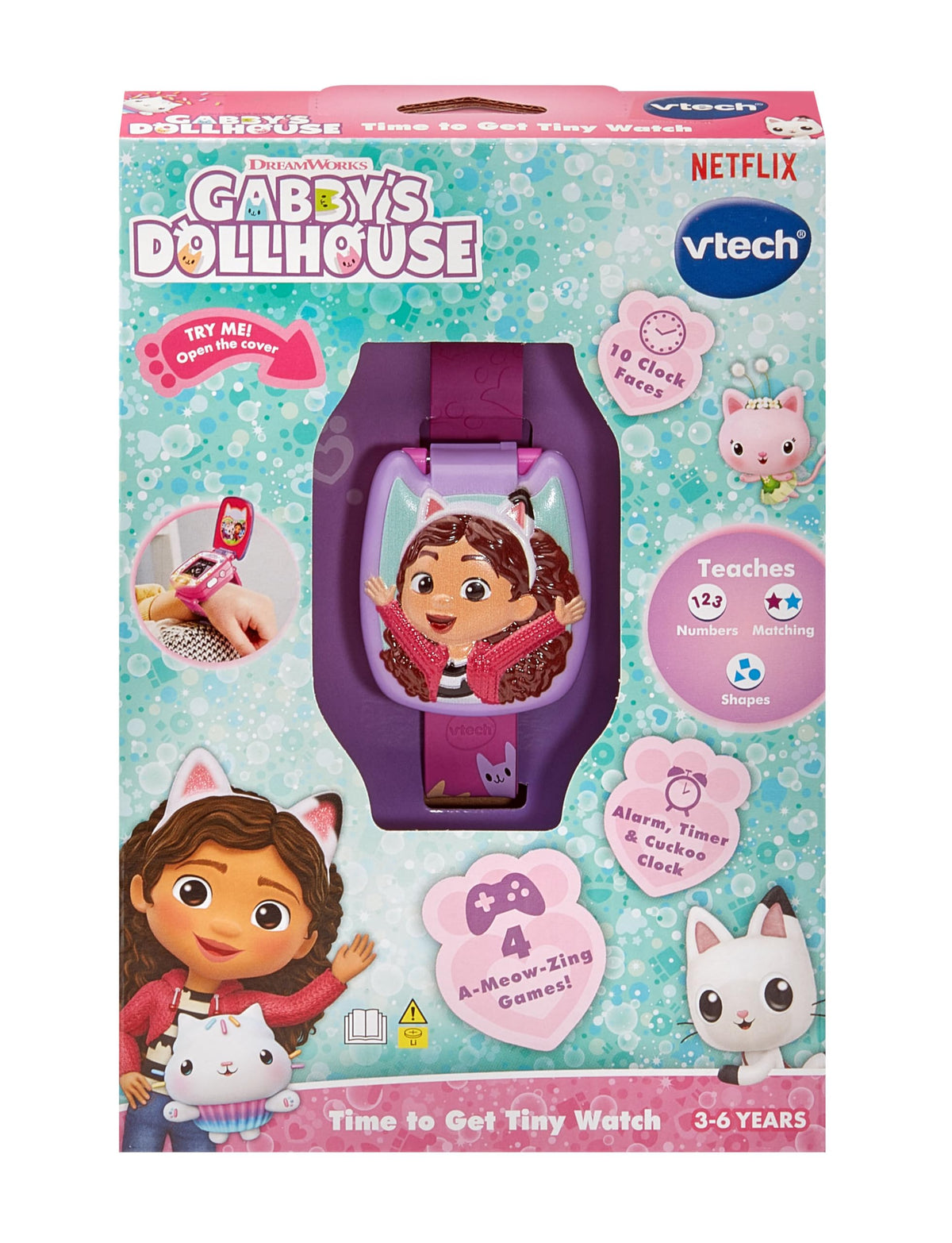 VTech Gabby's Dollhouse Time To Get Tiny Watch Battery-Operated