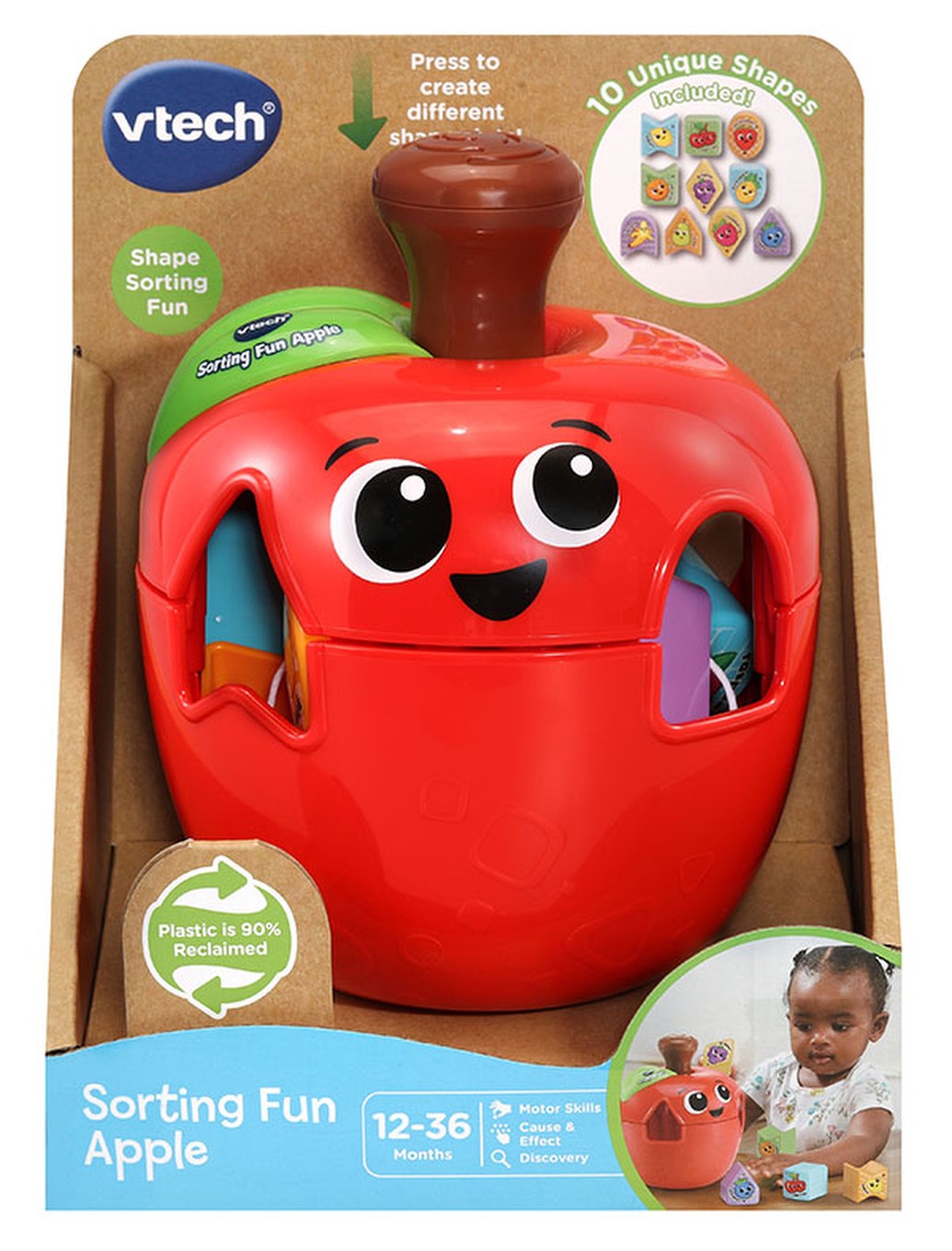 VTech Shape Sorting Fun Apple with 10 Shapes