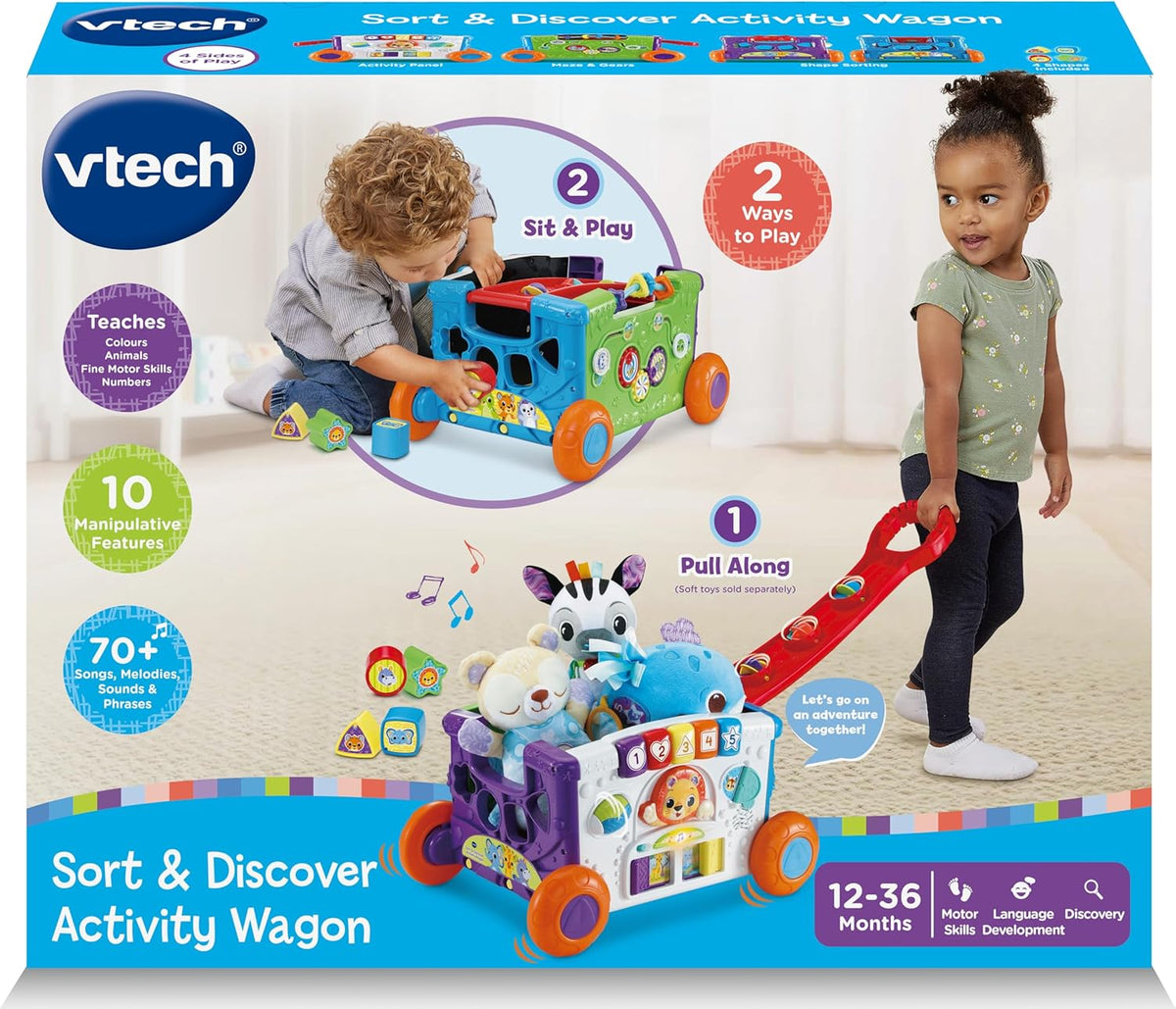 VTech Sort & Discover Activity Wagon Battery Operated