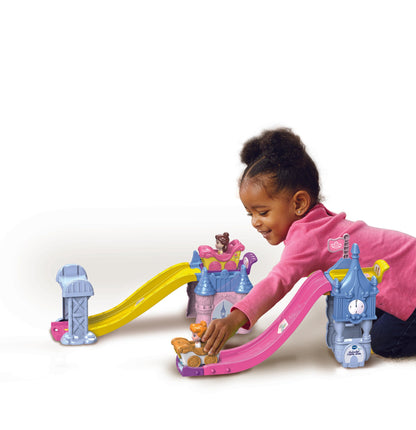 VTech Disney Princess Toot-Toot Drivers Enchanted Castle Slide Playset with Cinderella Vehicle
