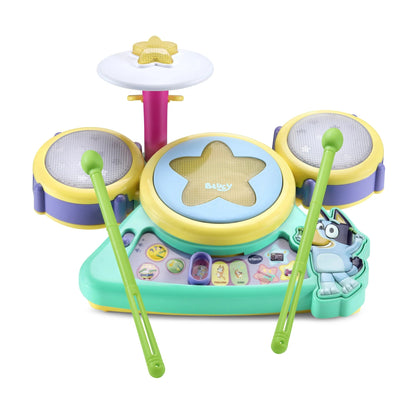 VTech Bluey Hooray Drum Set Interactive Musical Toy