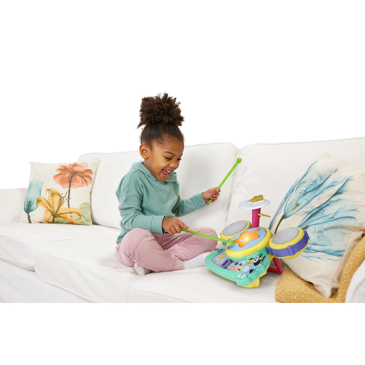 VTech Bluey Hooray Drum Set Interactive Musical Toy