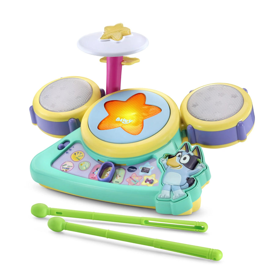 VTech Bluey Hooray Drum Set Interactive Musical Toy