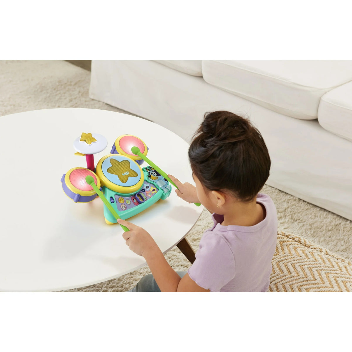 VTech Bluey Hooray Drum Set Interactive Musical Toy