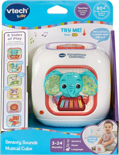 VTech Sensory Sounds Musical Cube Battery Operated