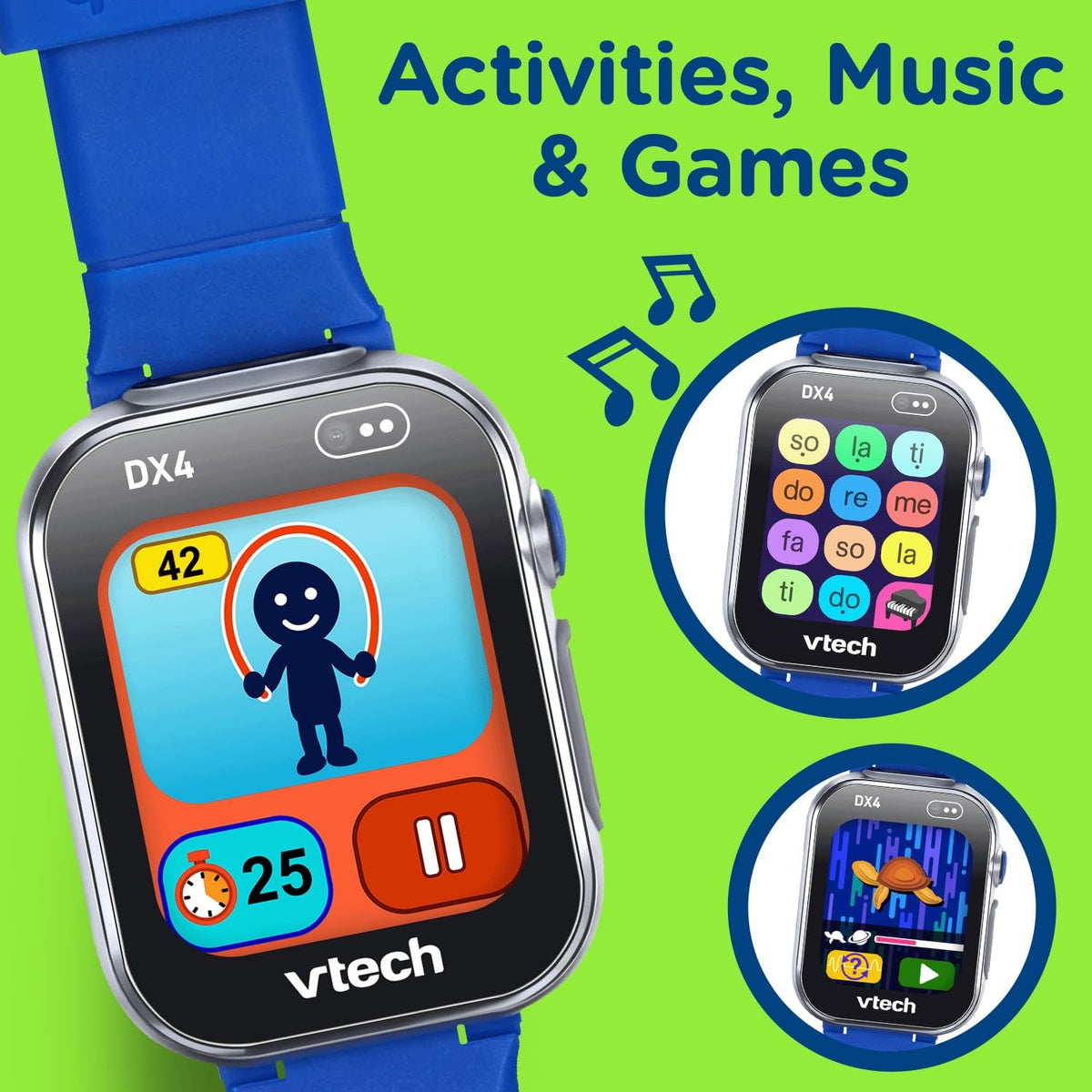 VTech Kidizoom Smart Watch Dx4 Blue Battery-Operated