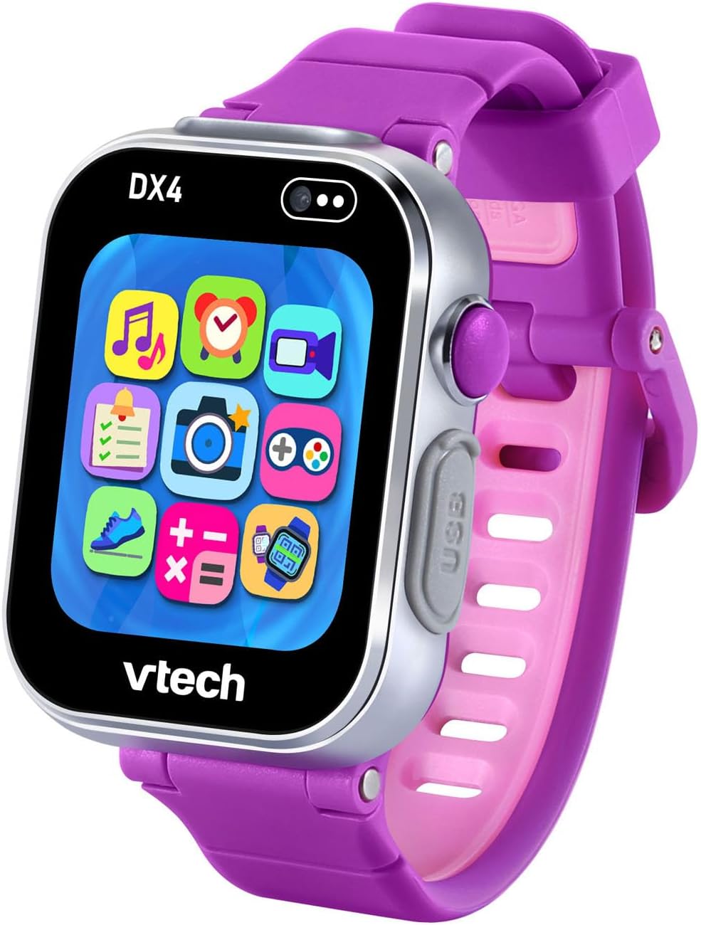 VTech Kidizoom Smart Watch DX4 Purple Camera Watch for Kids 4+