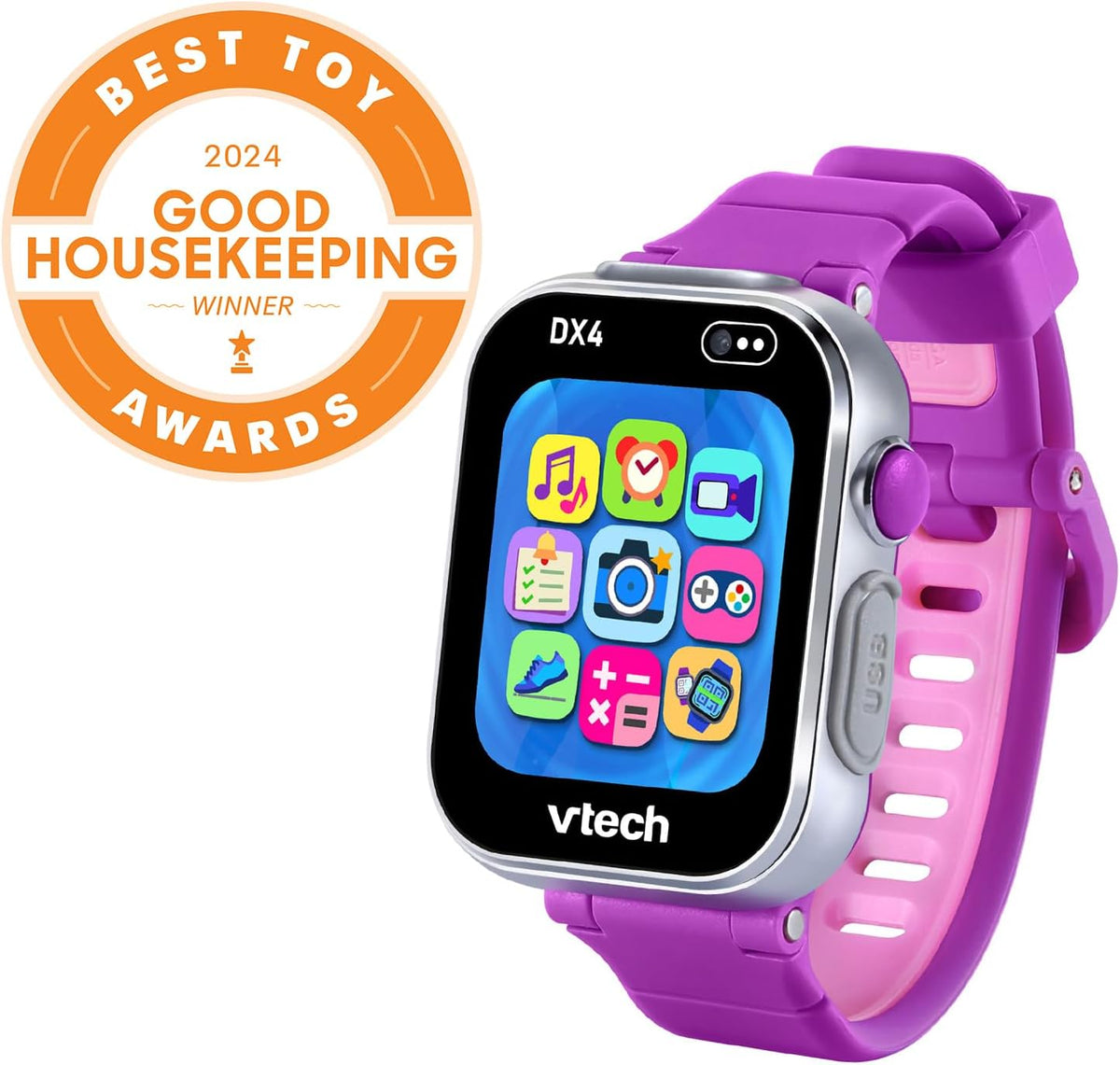 VTech Kidizoom Smart Watch DX4 Purple Camera Watch for Kids 4+