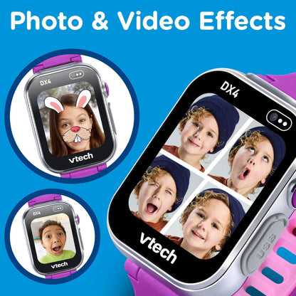 VTech Kidizoom Smart Watch DX4 Purple Camera Watch for Kids 4+