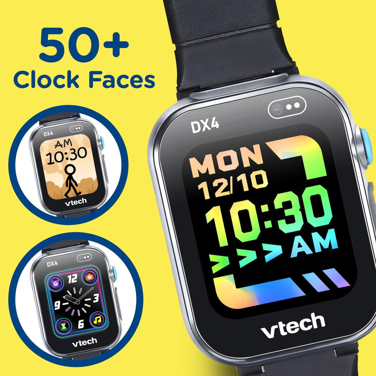 VTech Kidizoom Smart Watch Dx4 Black Battery-Operated