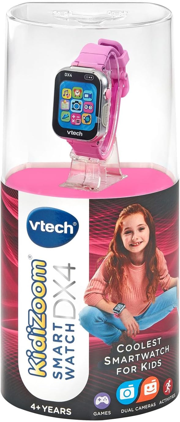VTech Kidizoom Smart Watch DX4 Pink Camera Watch for Kids 4+