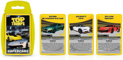 Top Trumps Supercars Portable Educational Card Game