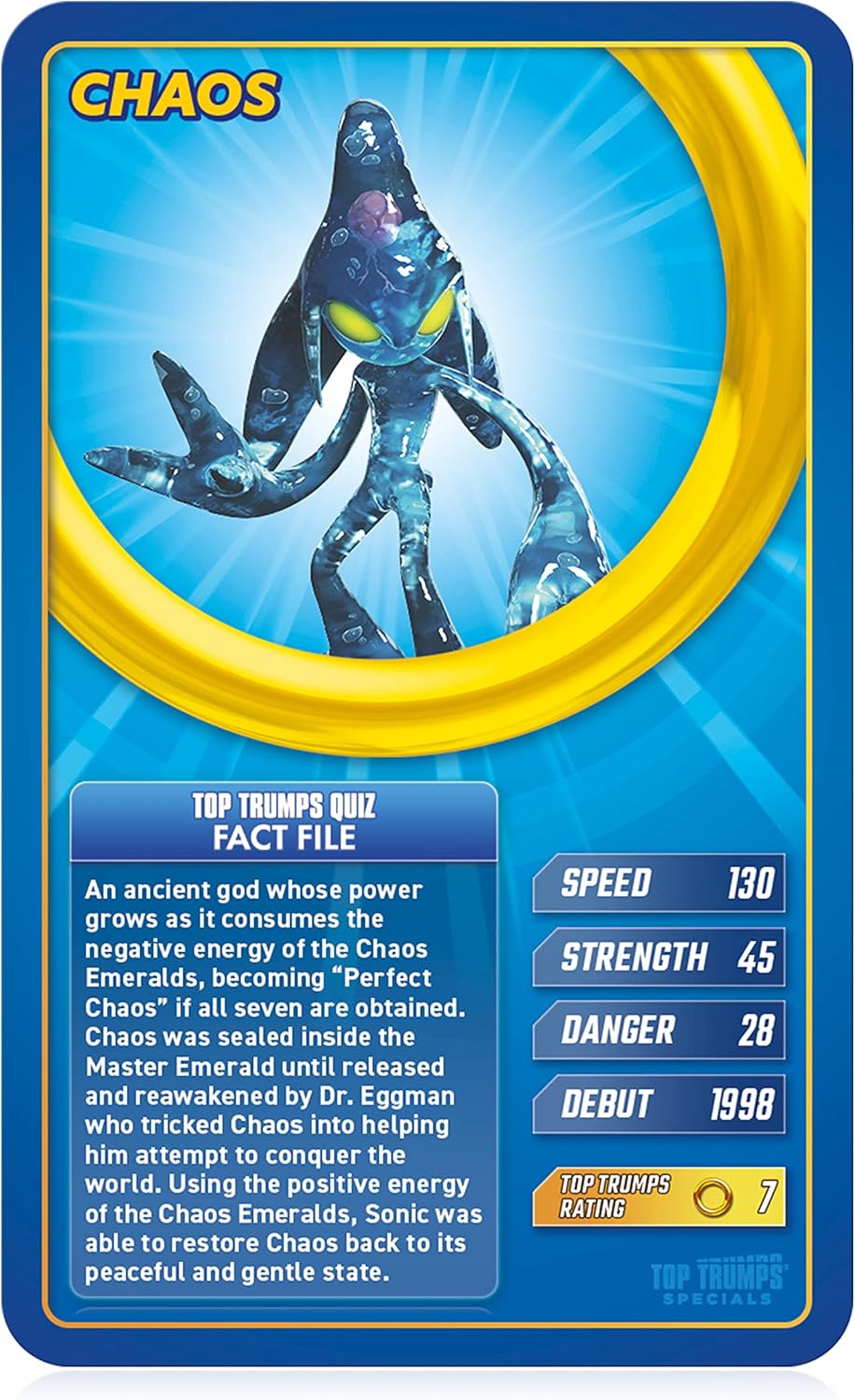 Top Trumps Card Game - Sonic the Hedgehog Edition with Speed, Strength & Fun Facts